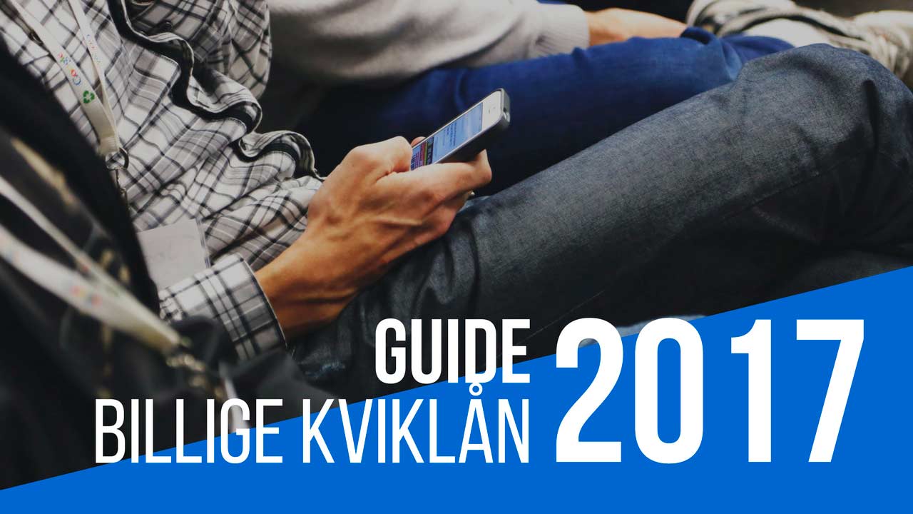 Guide til billigste kviklån